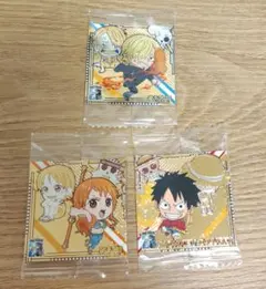 ワンピース ウエハース シール　9弾　サンジ ルフィ ナミ 3枚セット