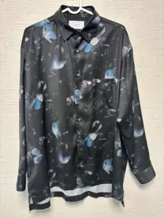 STUDIOUS 黒　シャツ　柄　ワイシャツ