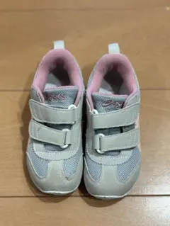 ASICS キッズ ナロータイプ　スニーカー 16.0 cm グレー/ピンク