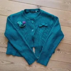 BeBe カーディガン 140cm ターコイズ