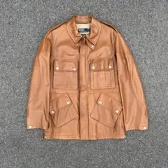 90s Italy Ralph Lauren leather field jktのサムネイル