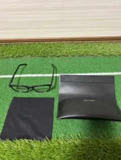 SAINT LAURENT ブラックフレーム 伊達メガネ