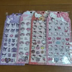 【正規品】サンリオ　キティ　クロミ　マイメロ　3D 立体シール　ぷっくりシール