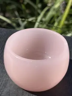 ✴️特価 綺麗　ローズクォーツ　茶碗　コップ　天然石A