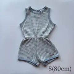 《新品》韓国子供服 キッズオーバーオール キッズノースリーブ 80cm