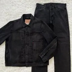 W34L30 L Levi's EDIFICE別注 501 デニム セットアップ