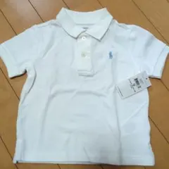 Ralph Lauren ホワイト ポロシャツ 18Mサイズ