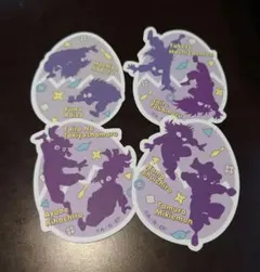 忍たま乱太郎　トラベルステッカー 竹谷八左ヱ門 綾部喜八郎 斉藤タカ丸 鉢屋三郎