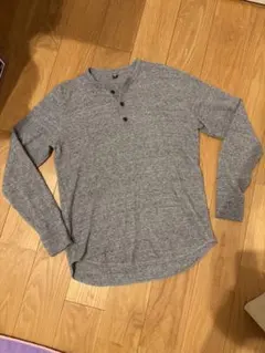 UNIQLO ワッフル素材　長袖　グレー