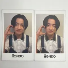 iiONDO はつ恋チェキ風ソロカード 堀蒼寿 オーバーオール 2セット