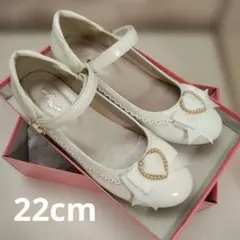 Betty Kids フォーマルシューズ リボン付き 22cm