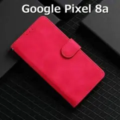 Google Pixel8a ケース 手帳 ローズレッドのサムネイル