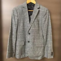 BANANA REPUBLIC ライトグレー チェック ジャケット