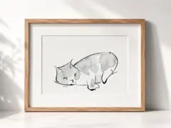 やなせたかし　原画　水彩画　メルカリ便にて発送致します 猫の水彩原画｜ポストカードサイズ｜一点物 2026 - メルカリ