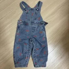 baby GAP デニムオーバーオール さくらんぼハート柄