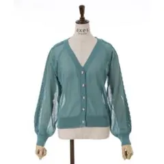 【axes femme】シアーニットショートカーデのサムネイル