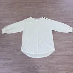 しまむら 肩ボタンTシャツ LL