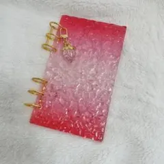A6アクリルバインダー ピンクグラデーション 水流 saving 貯金