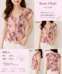 Rosa Cheri Coquette 花柄フリル シアーブラウス y2kのサムネイル