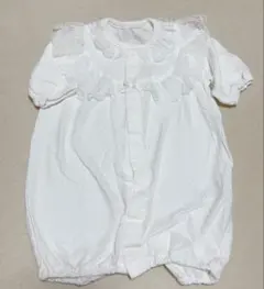 50〜60サイズ ホワイトセレモニースーツ フリル付き