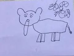 動物と人間のイラスト