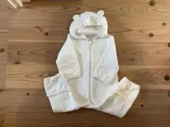 ホワイト クマ耳付きロンパース⭐︎ユニクロ☆