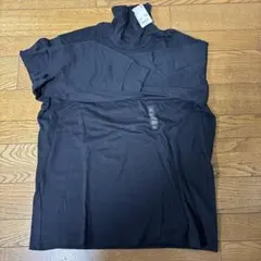 UNIQLO Black Tシャツ XL タートルネックソフトタッチ