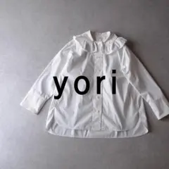 yori 襟付き フリルカラー 半袖 Tシャツ ブラウス ホワイト - メルカリ