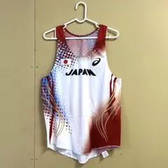 （Y）⭐️ アシックス 陸上競技 日本代表 JAPAN シングレット Lサイズ
