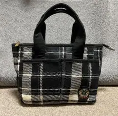 【ジュンアンドロペ】ゴルフ　タータンチェック　ラウンドバッグ