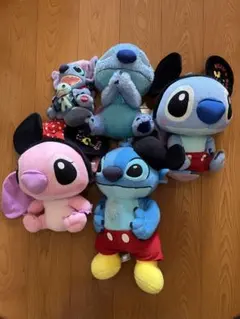 3F 【レア】ディズニー スティッチ ぬいぐるみ 6体セット まとめ売り