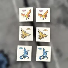 第217弾　ポケモンパンシール 【ファイヤー.サンダー.フリーザー】 6枚セット