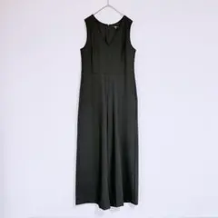 25年UNIQLO／春夏ジャンプスーツ オールインワン／ブラック／M
