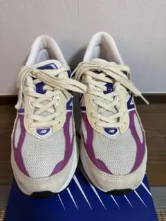 New Balance 990 V6ホワイト/パープル 26.5cm