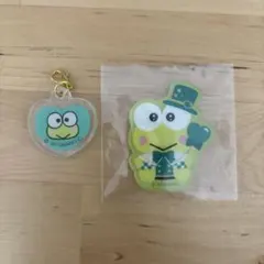 けろけろけろっぴ　アクリルステッカーとチャーム