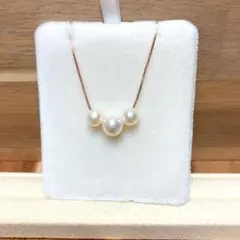 新品百貨店商品／総本店】2476ご褒美8.5-9.0㍉アコヤ真珠WGペンダント 