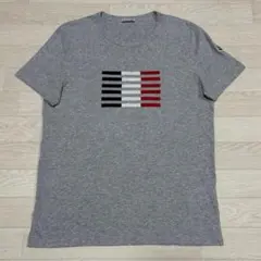 美品☆ モンクレール レタリング Tシャツ S グレー 国内正規品 4S59 