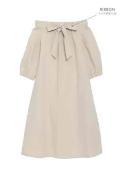 【最終値下げ】RUBY AND YOU2wayバックリボンワンピース ブラウン