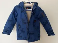 トラクター柄ネイビーコート