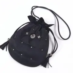 美品 CONTROL FREAK/CTFK スタッズコンチョ巾着 ブラックのサムネイル