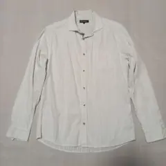 セマンティックデザイン 美品! ストライプ長袖シャツ サイズL ホワイトのサムネイル