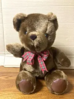 昭和レトロ ヴィンテージ ぬいぐるみの三英 クマ ぬいぐるみ 中古品