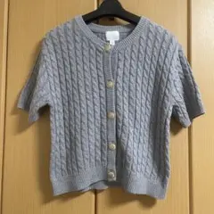 H&M ケーブルニット 半袖カーディガンのサムネイル