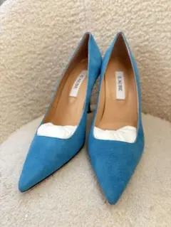 K*A様 MANOLO BLAHNIK ブルー スエード ミュール - メルカリ