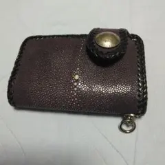 美品】ALZUNI アルズニ 財布 カスタムウォレット レザー クロコ ピンク