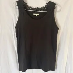 美品・studio CLIP レースタンクトップ M チャコールグレーのサムネイル