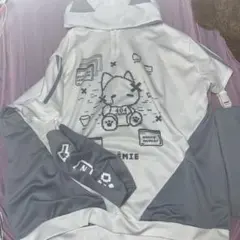 NieR◇ゲーマーうさぎ 3ジップパーカー【白】 - メルカリ