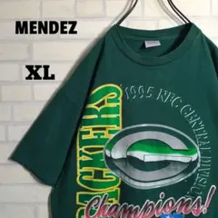 USA製★90s NFL パッカーズ シングルステッチ短丈 半袖Tシャツ XL