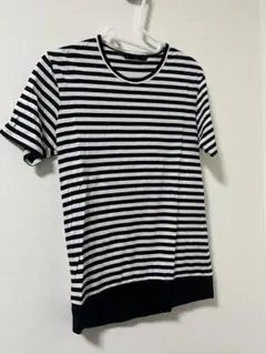 ato 白黒ストライプ 半袖Tシャツ　46