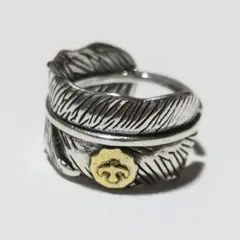 フェザー　リング　指輪　シルバー　イーグル　フリーサイズ　羽
